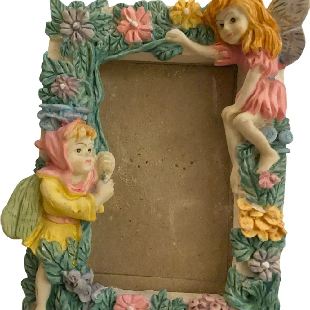 Vintage 90s Fairy Garden Picture mini Frame Set Multicolor girlhoodcore gifts